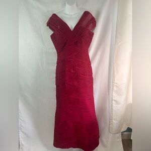 Jovani formal hot pink dress Valentines Day coquette  feminine sweetheart neck